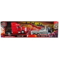thumbnail image 3 of Peterbilt 379 Tow Truck Black with Peterbilt 387 Truck Tractor Red Set of 2 pieces 1/32 Diecast Model by New Ray, 3 of 4