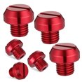 thumbnail image 6 of Masteelf  6 Pcs Rear View Mirror Screws Motorcycle Hole Plugs Motorbike Red, 6 of 8