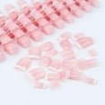 thumbnail image 3 of Set French Pink Square Short Fake Nail Press White On Edge Pink Tips Tip Full-cover Nail G2i0, 3 of 8
