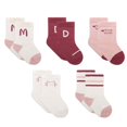thumbnail image 1 of Laklulu 1 juego de calcetines para niños Calcetines de gato con estampado de dibujos animados de color rosa para niños, 1 of 5