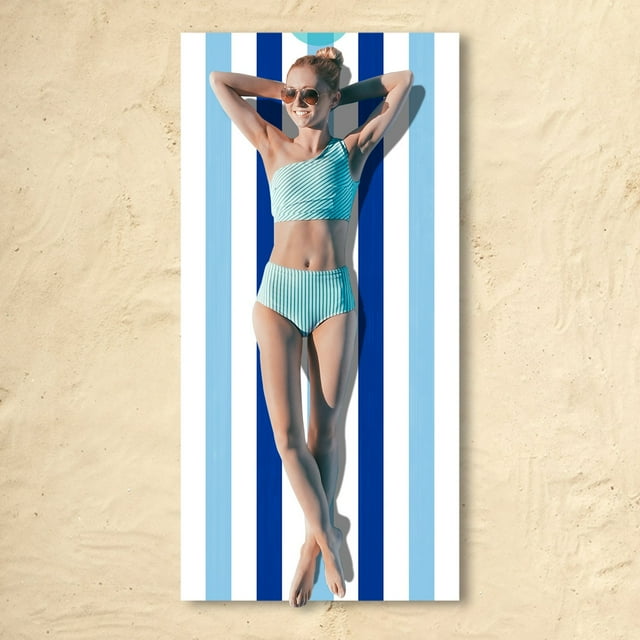 BBLCY Towel Cotton Oversized Beach Towel Large 70 X 35 Inch Pool Towel Rose Red Striped Swimming Cabana Towel Water Absorbent Quick Drying Towel Swimming Towel