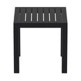 thumbnail image 4 of Compamia Ocean Square Resin Patio Side Table in Black, 4 of 4