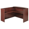 thumbnail image 3 of Alera Valencia Series Reception Desk with Transaction Counter, 71" x 35.5" x 29.5" to 42.5", Mahogany, 3 of 11