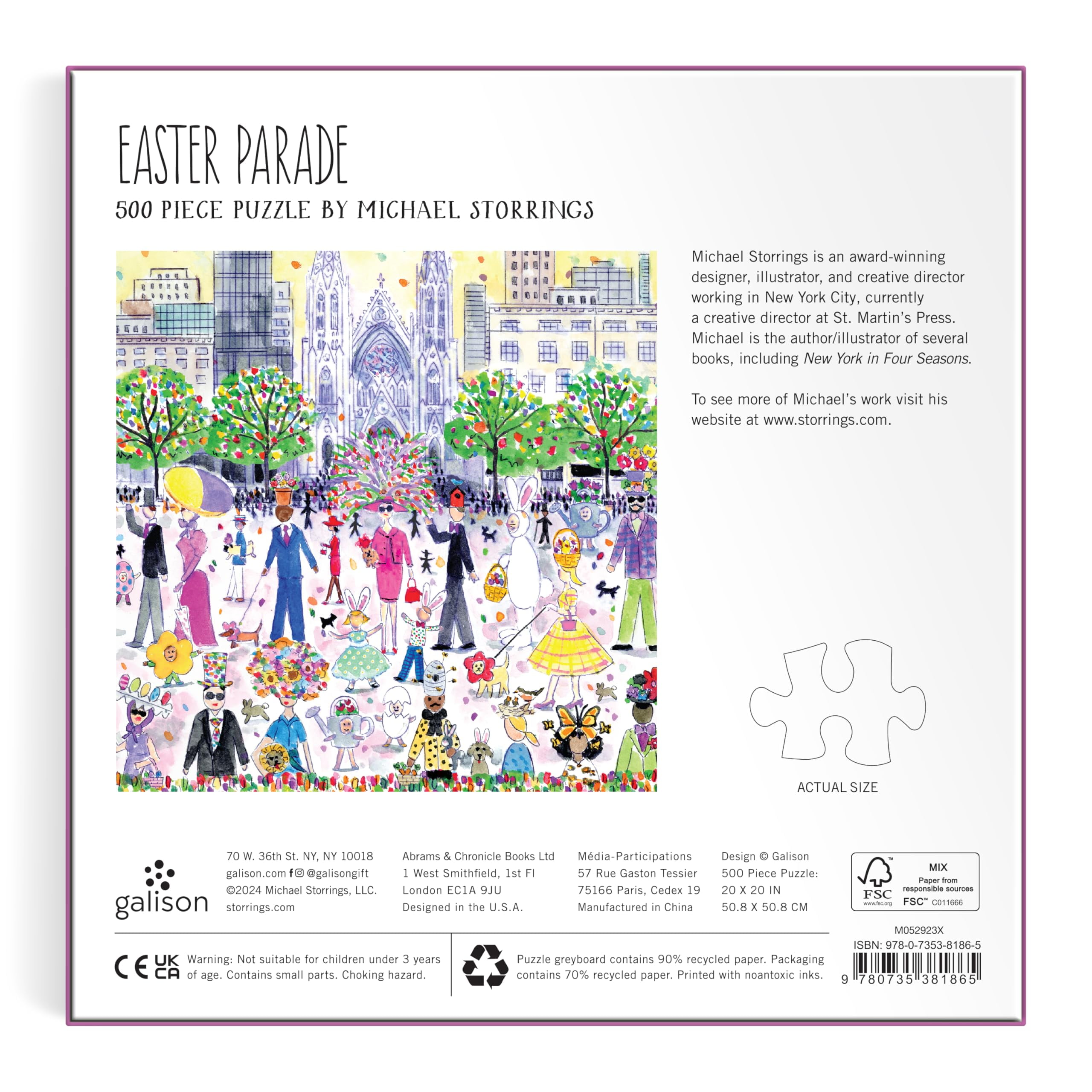 Michael Storrings Easter Parade 500 Piece Puzzle (Jigsaw)