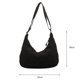 thumbnail image 5 of Bolso Informal A Cuadros para Mujer Bolsos Diarios Suaves Acolchados Gran Capacidad (negro), 5 of 9