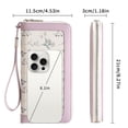 thumbnail image 3 of GAEKEAO Wristlet Wallets for Women RFID Blocking Large Capacity Clutch Wallet Vegan Leather Zip Around Ladies Long Purse, 3 of 7