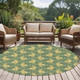 thumbnail image 4 of Round Rugs 7Ft, Easter Round Area Rug Washable Indoor Throw Carpet, Cute Cartoon Rabbits Bunny Animal Yellow Green Large Non Slip Circle Rug for Dining Room Playroom Home Decor Aesthetic, 4 of 8