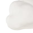 thumbnail image 4 of DecMode 13" Abstract Wide Rounded Floral Shaped White Ceramic Vase with Petal Rim, 4 of 9