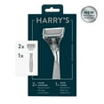 thumbnail image 2 of Harry's Chrome Edition Razor with 6 Total Cartridge Razor Heads, 2 of 3