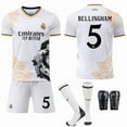 thumbnail image 1 of 25267 Vinicius 5 Bellingham 9 Mbappe Real Madrid White Snake Special Commemorative Edition Football Jersey Set No. 5 with socks + protective gear set18, 1 of 2