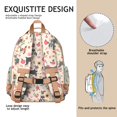 thumbnail image 5 of Schnauzer Dog and Flower Backpack for School,Cute School Bag,Schoolbag with Adjustable Shoulder Straps & Padded Back,15.25"x11.5"x5.25", 5 of 6