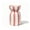 Pink, variant on Zuholou Ruffled Bag‑Shaped Candy Striped Ceramic Vase, Decorative Tabletop Home Accent Vase for Fresh Dried Flowers