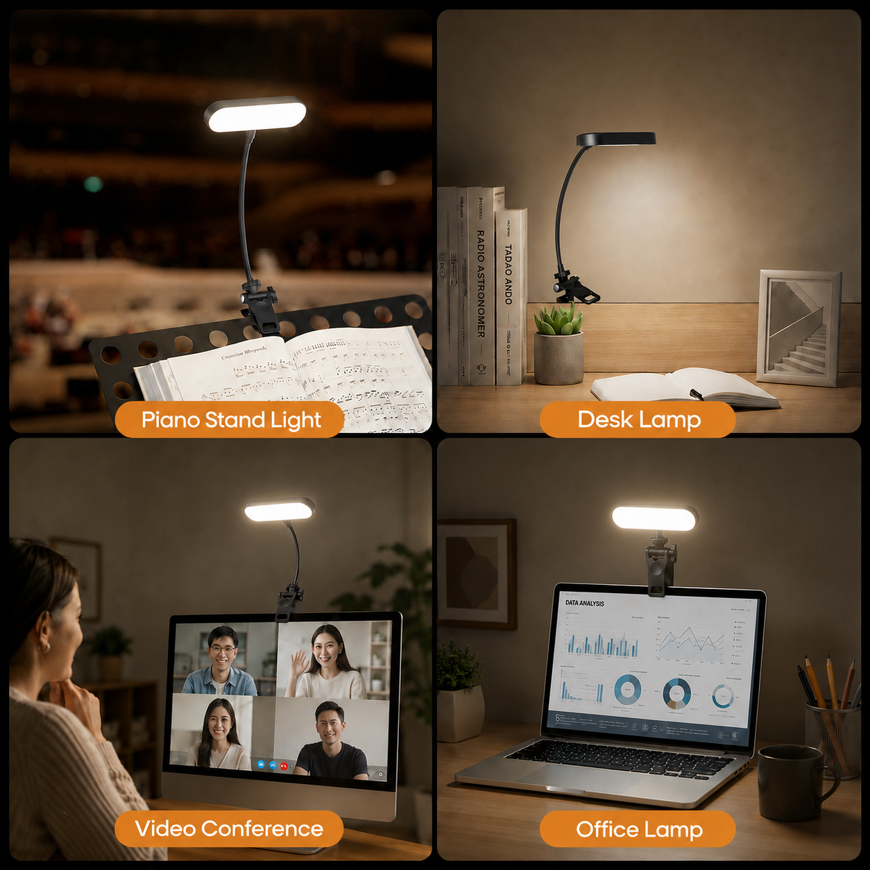ETEPEHI 2-Pack Rechargeable Webcam Lighting Kit photo 2