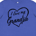 thumbnail image 4 of Inktastic I Love My Grandpa in Black Chalk Heart Youth T-Shirt, 4 of 5