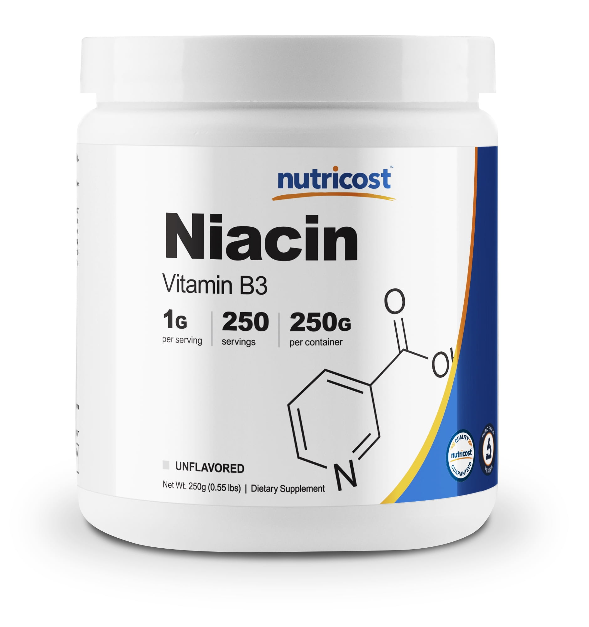 Nutricost Niacin (Vitamin B3) Powder 250 Grams 1G Per Serving