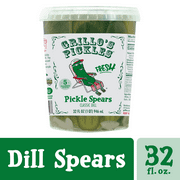 Grillo's Pickles Classic Dill Pickle Spears, 32 fl oz, Jar