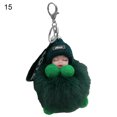 thumbnail image 1 of Naierhg Doll Keychains Fluffy Sleeping Baby Multi-colored Knitted Hat Wear Baby Key Ring for Women, 1 of 8