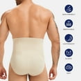 thumbnail image 4 of Lalamelon Men Shapewear Tummy Control Shorts Slimming Body Shaper Compression Underwear Belly Girdle Briefs Boxer, 4 of 6