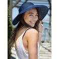 thumbnail image 3 of Goodwill Women's UPF 50+ Wide Brim Roll-up Straw Sun Hat Sun Visor, Summer Sun Protection Folding Beach Hat, 3 of 5