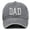 Grey, variant on Baseball Caps 2025 Daddy Established 2025 Hats For Men Aesthetic Washed Distressed Baseball Cap Dad Embroidered Cotton Cap
