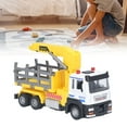 thumbnail image 5 of Logging Truck Toy, Timber Truck Toy, 1:32 Log Tractor Model Rubber Wheel for Kids Yellow, 5 of 8