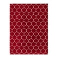thumbnail image 3 of Unique Loom Trellis Shag Collection Area Rug - Ruby (10' 8" x 14' Rectangle Burgundy Red/Ivory), 3 of 11
