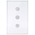 thumbnail image 2 of Smart Light Switch WiFi Wall Touch Switch APP Remote Control Voice Control Timer Function Compatible with Google Assistant/Alexa/ IFTTT, 3 Gang, 2 of 8