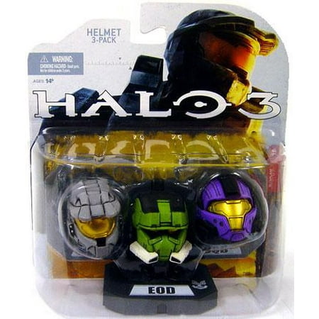 - McFarlane Toys Halo Wave 1 Mark VI, EOD & CQB Helmet 3-Pack