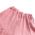 thumbnail image 7 of Girls Wide Leg Cotton Pants Kids Paperbag High Elastic Waist Palazzo Trousers Boho Summer Baggy Loose Plain Casual Beachwear, 7 of 7