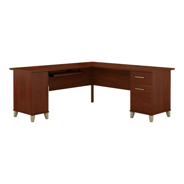 Bush Furniture Somerset Bureau en L de 71 Po, Cerisier Hansen