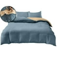 thumbnail image 1 of Dvruxg 4-Piece Washed Polyester Bedding Set – Soft, Breathable & Fade-Resistant | Includes Duvet Cover, Fitted Sheet & 2 Pillowcases | Multicolor, Double-Sided Design (Twin/Full Sizes), 1 of 5