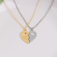 thumbnail image 4 of Exquisite Girls Friendship Necklace Split Hollow Heart Shape Pendant Jewelry, 4 of 8