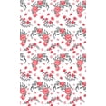 thumbnail image 4 of London Penny Premium Wrapping Paper - Red Flower Power, 4 of 4