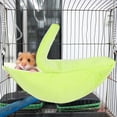 thumbnail image 4 of Cama de plátano para hámster, casa, animal PEQUEÑO, hamaca cálida, accesorios para jaula, nido para dormir de rata, planeador de caramelo, hámster, pájaro, mascota, 4 of 5
