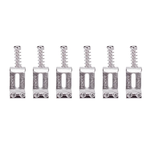 6Pcs Roller Type Tremolo Bridge Pull String Saddle for Strat Electric Guitar