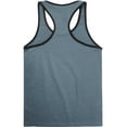 thumbnail image 2 of Men's Racer Back Tank Top With Contrast Binding Slim Fit Gym Athletic Sportswear, 2 of 3
