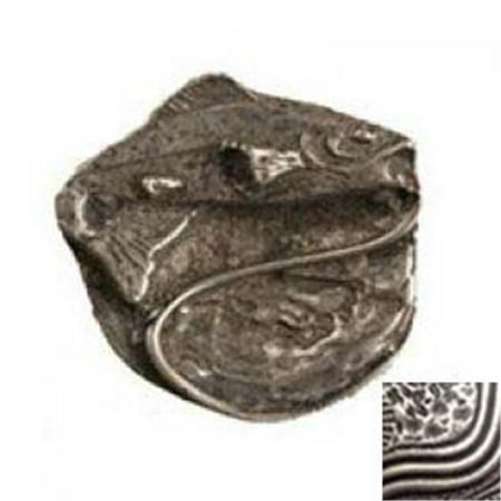 - Anne at Home 306-1 Hooked Trout Facing Right Knob in Pewter Matte