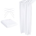 thumbnail image 1 of 10 Pies Chifón Mesa Camino, 28 x 120 Pulgadas Rústico Gasa Mantel Transparente Boda Mesa Camino para Boda Nupcial Fiesta Mesa Decoraciones, Blanqueador Blanco, 1 of 6