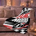 thumbnail image 6 of Green Flag Mood Racing Quote with Helmet and Checkers, Fast Motorsport Graphic Art for Racing Fans, Red Track Motif Soft Flannel Blanket, Birthday Gift for Garage and Game Room Home Decor, 6 of 9