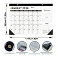 thumbnail image 6 of Desk Calendar 2026-2027, 18 Months Canlendar Runs from January 2026 to June 2027, 17''x12'' Desktop/Wall Monthly Calendar Planner for Home School Office, Wall Calendar with To Do List, Note, Goals, B, 6 of 9