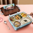 thumbnail image 1 of TIMIFIS Baking Sheet 304 Stainless Steel Insulated Lunch Box with Lid Student Compartment Lunch Box Office Worker Adult Lunch Box Microwave Oven Dedicated Kitchen Gadgets, 1 of 6