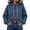 Navy, variant on Crop Hoodies for Women - Loose Pullover Hooded Sweatshirt - Long Sleeve Drawstring Fashion Loungewear Tops