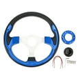 thumbnail image 2 of Racing Steering Wheel, 13in Universal Car Steering Wheel with Horn Button, 6 Bolts Car Sports Steering Wheel for Racing, Car Sim Driving, Comfortable Grip, Easy Installation, 2 of 7