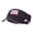 Navy White, variant on American Flag Embroidered Cotton Sandwich Visor - Navy White OSFM