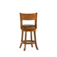 thumbnail image 6 of Boraam Palmetto 24in. High Open Back Swivel Wood Counter Stool, Fruitwood Finish, 6 of 11