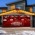 thumbnail image 4 of The Merry Christmas Christmas The Background Christmas Party Santa Photography Christmas Garage Door Background Party Decoration 7 * 16 Ft! Flags_ Banners & Accessories Home Decor, 4 of 5