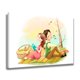 thumbnail image 2 of Póster de lienzo con personajes de dibujos animados para pareja, picnic, decoración de dormitorio, paisaje deportivo, decoración de oficina, regalo, estilo marco, 12 x 18 pulgadas (30 x 45 cm), 2 of 8