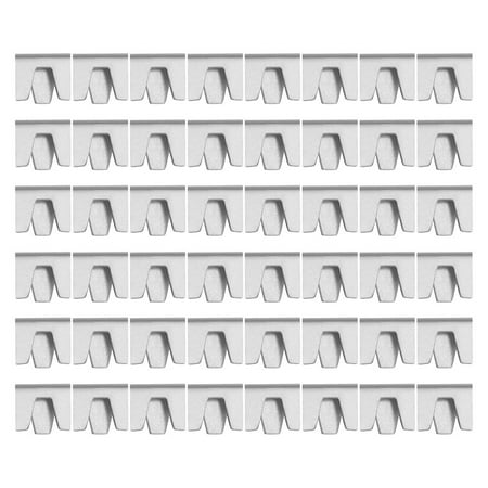 ELAYARD Durable Metal Wire Cage Clips Easy Install for Webbing Use Silver 50Pcs