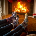 thumbnail image 5 of JIANFANG Boot Socks for Women Winter Solid Thick Warm Socks Cozy Crew Socks Christmas Gift, 5 of 6