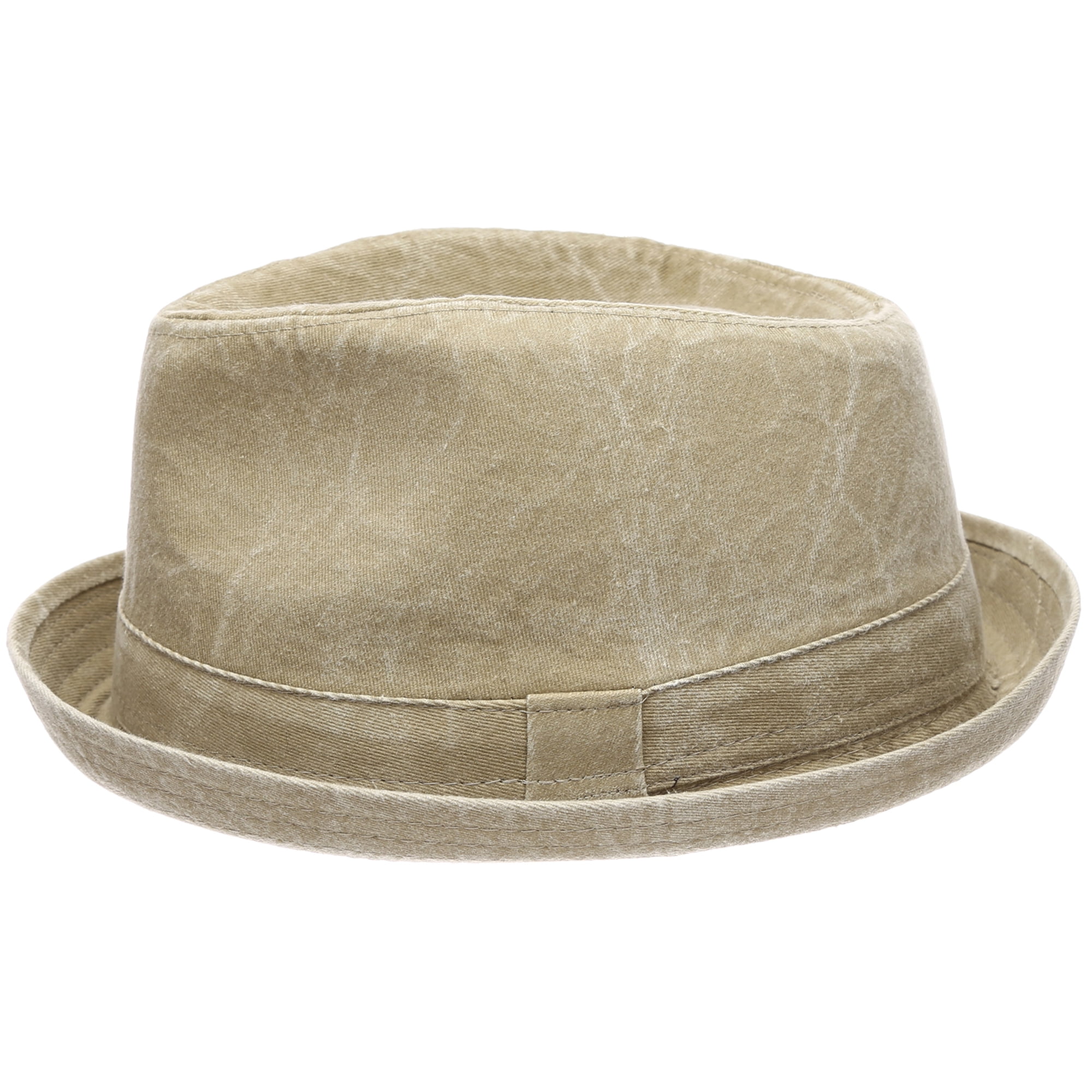 Men's Casual Vintage Style Washed Cotton Fedora Hat For Sale Men's